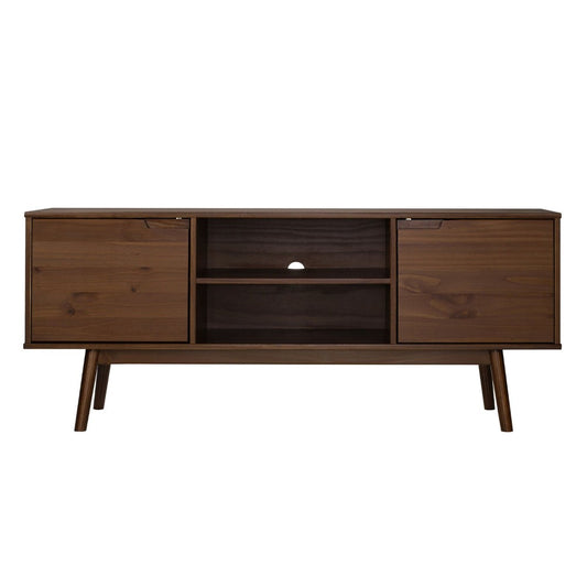 Adair 58" 2 Door Solid Wood TV Console - Walnut