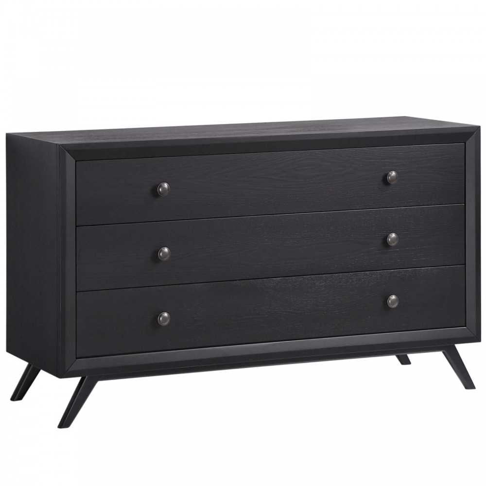 Addison 5 Piece Queen Bedroom Set, Black Gray