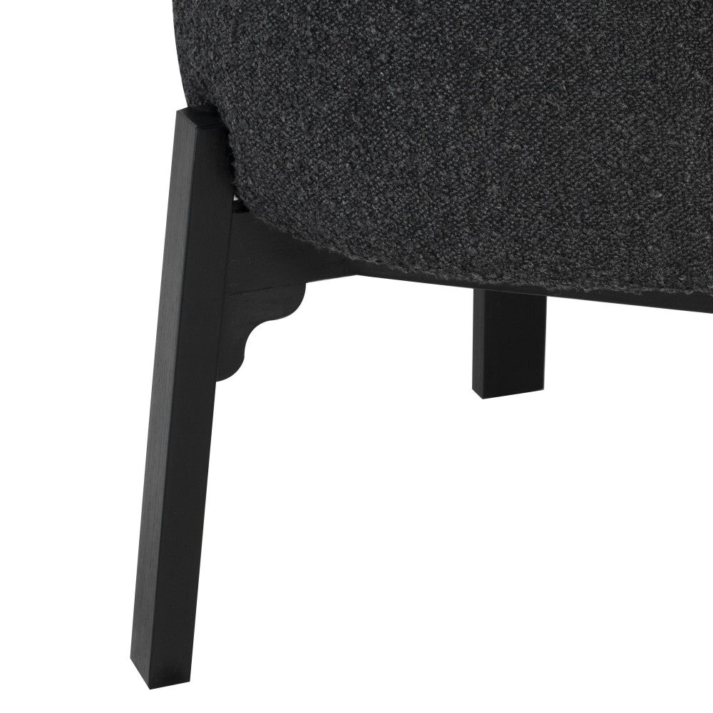 Adelaide Licorice Boucle Fabric Dining Chair