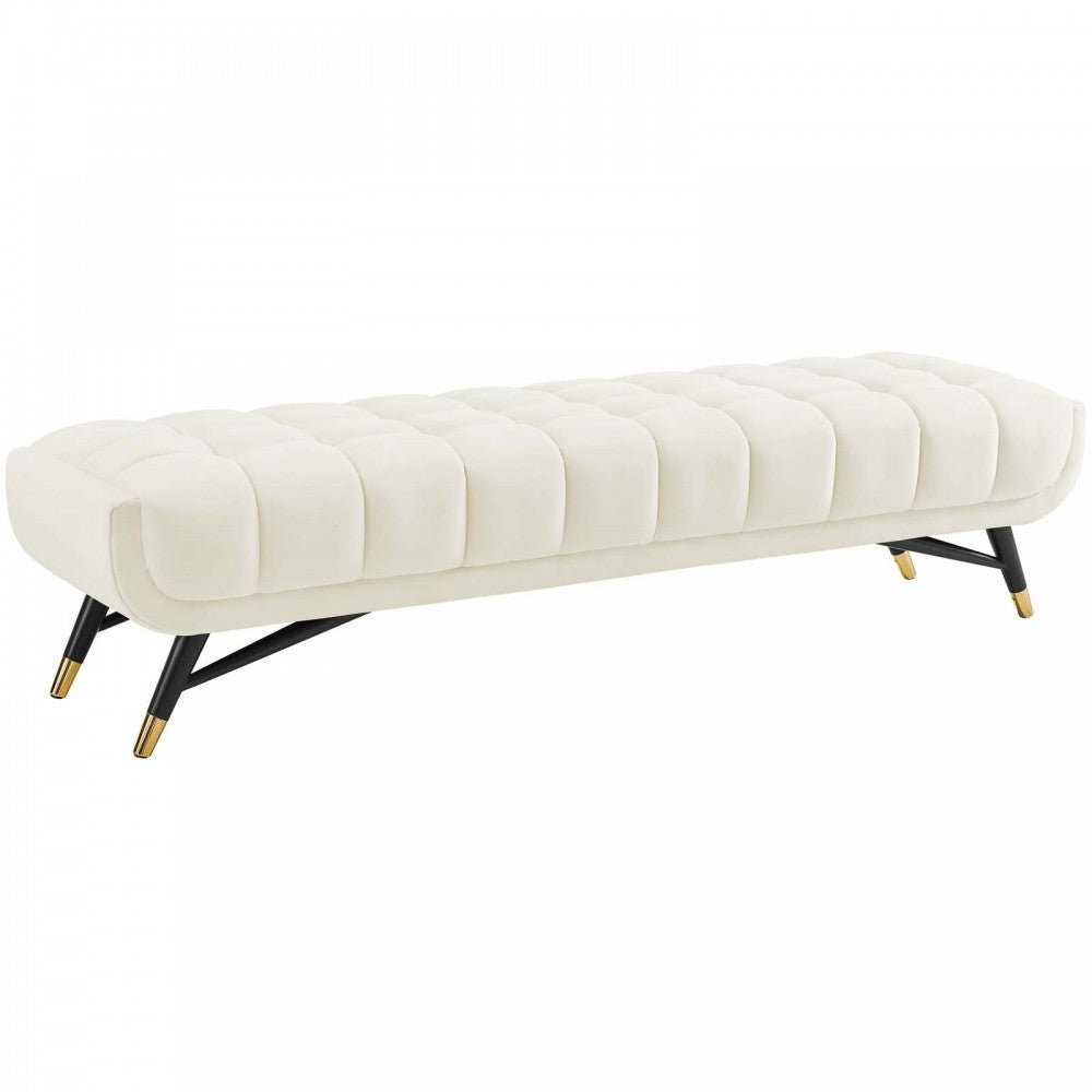 Adept Performance Velvet Bench, Ivory