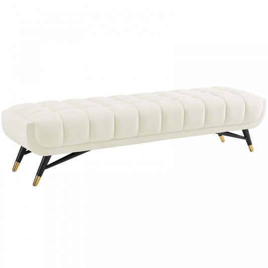 Adept Performance Velvet Bench, Ivory
