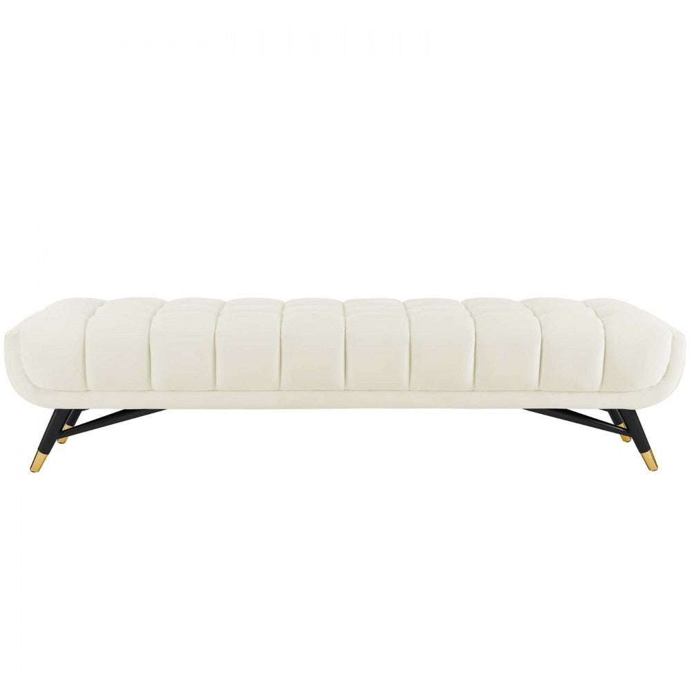 Adept Performance Velvet Bench, Ivory