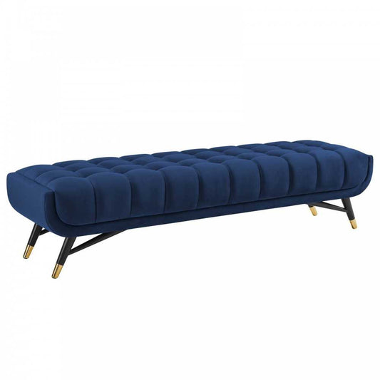 Adept Performance Velvet Bench, Midnight Blue