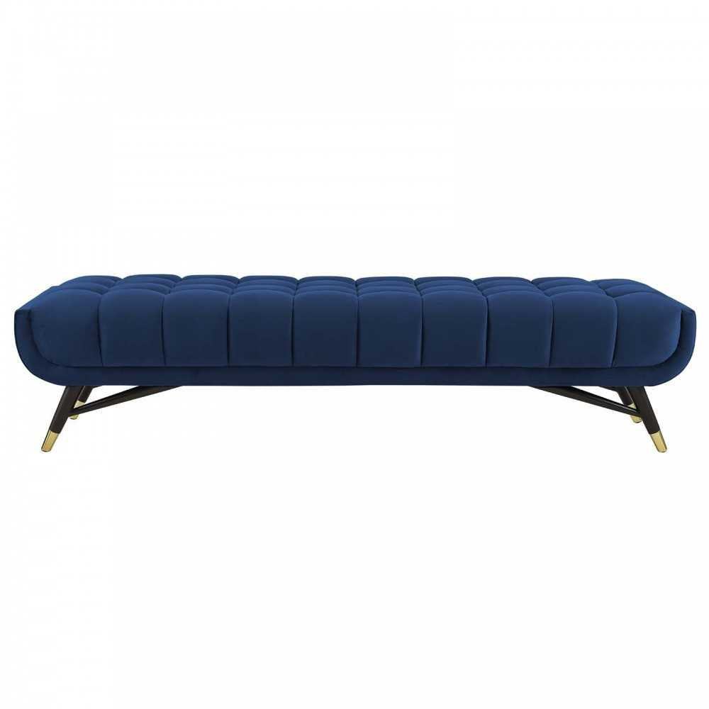 Adept Performance Velvet Bench, Midnight Blue