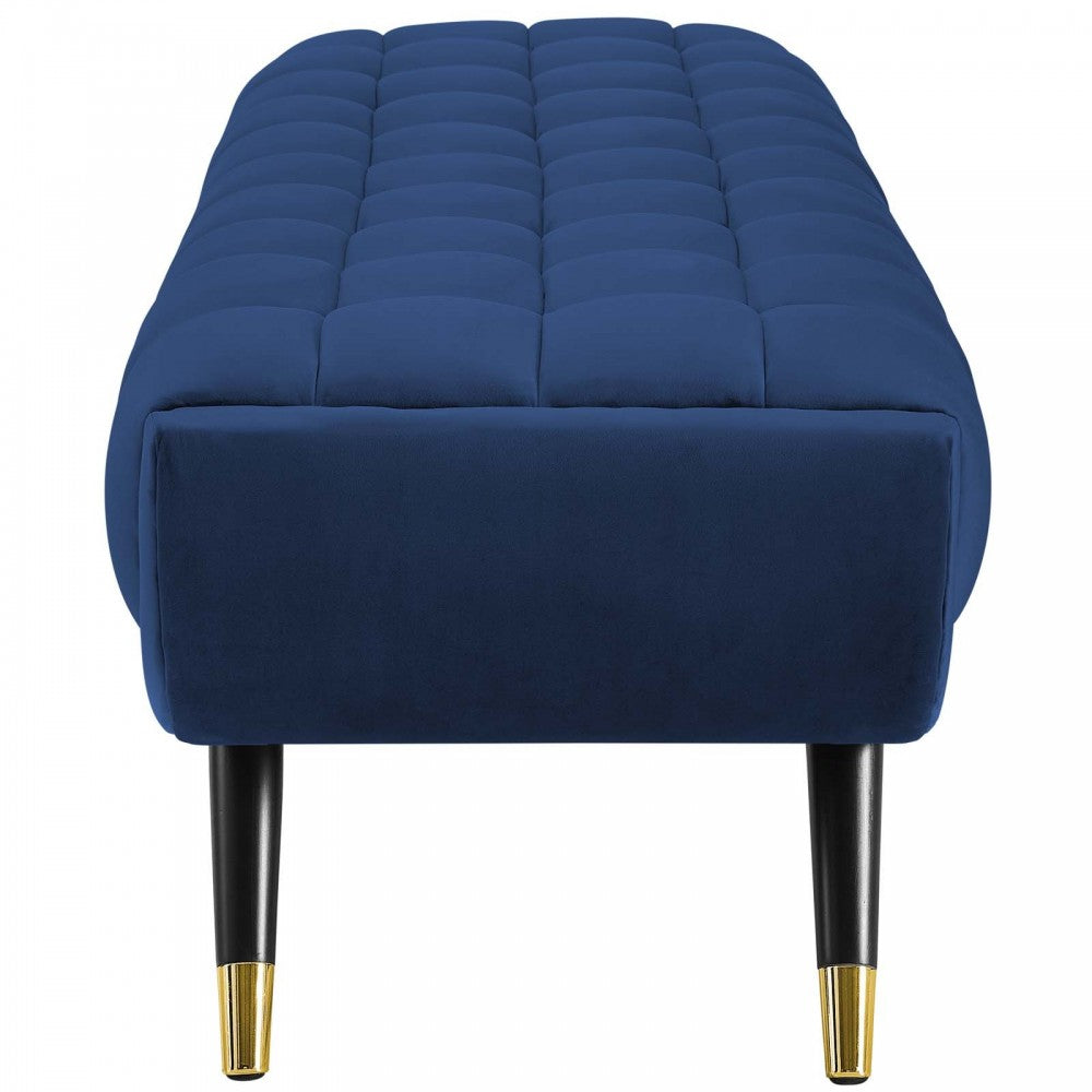 Adept Performance Velvet Bench, Midnight Blue