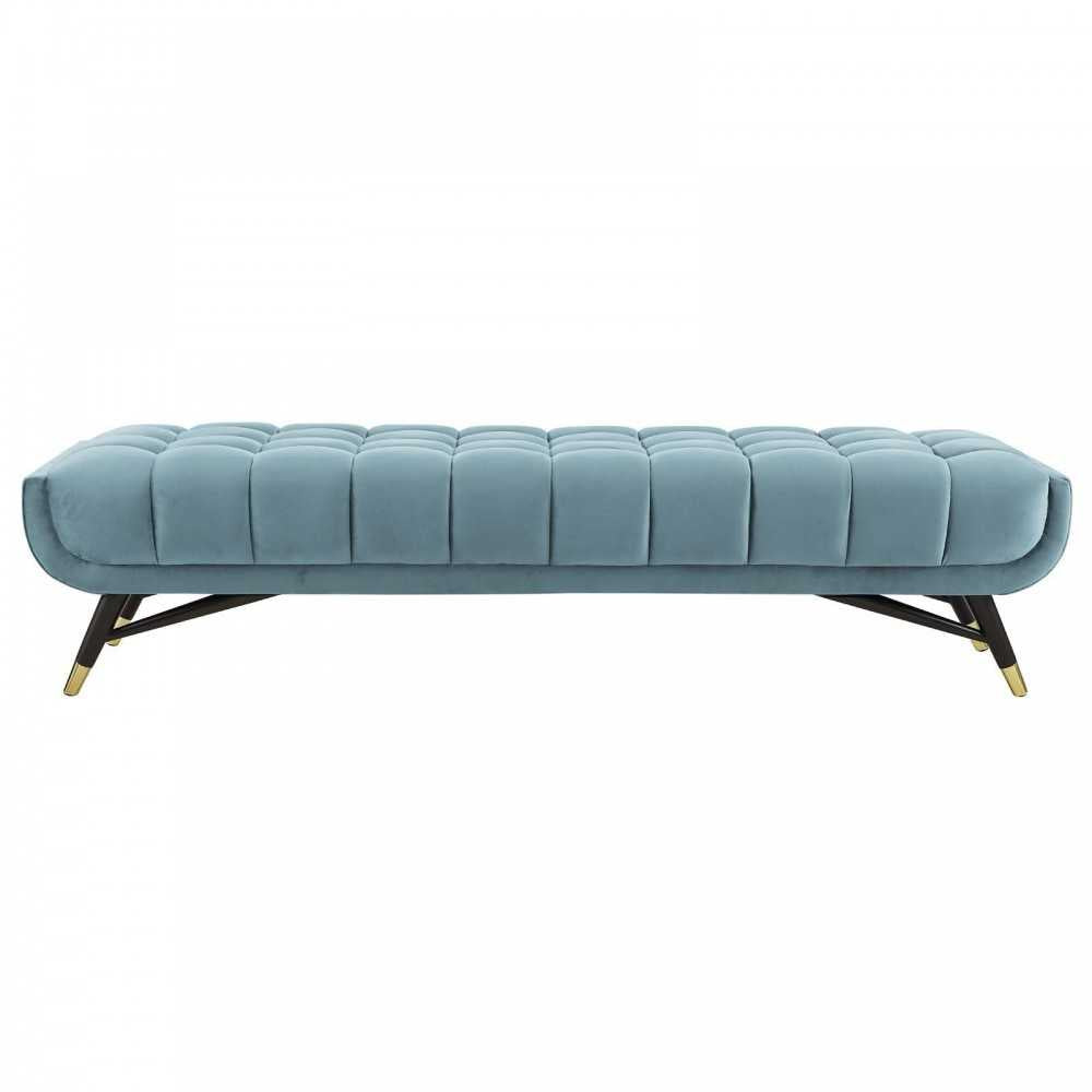 Adept Performance Velvet Bench, Sea Blue