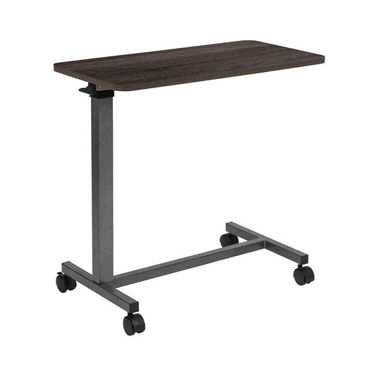 Adjustable Overbed Table with Wheels for Home and Hospital