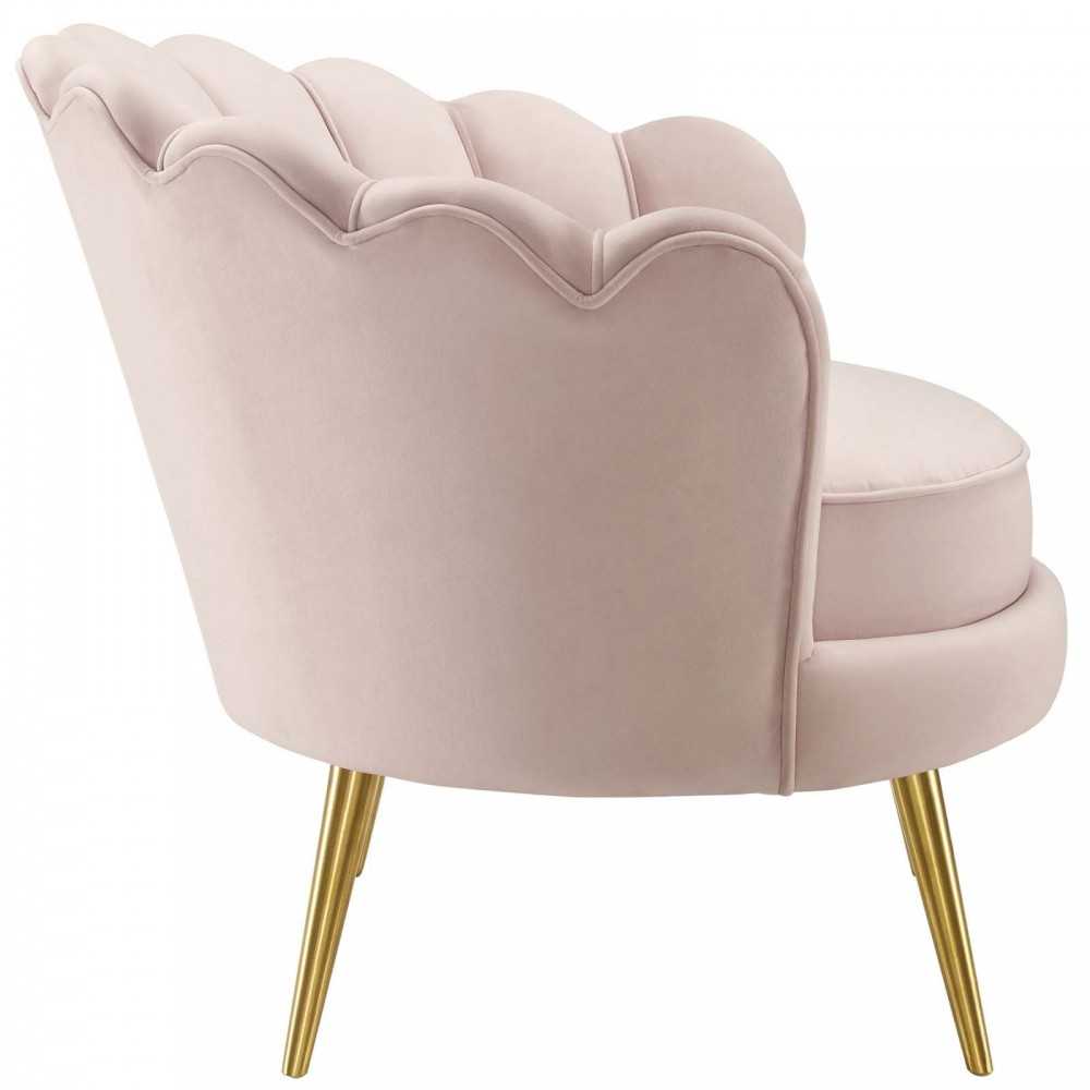 Admire Accent Armchair Performance Velvet Set of 2, Pink