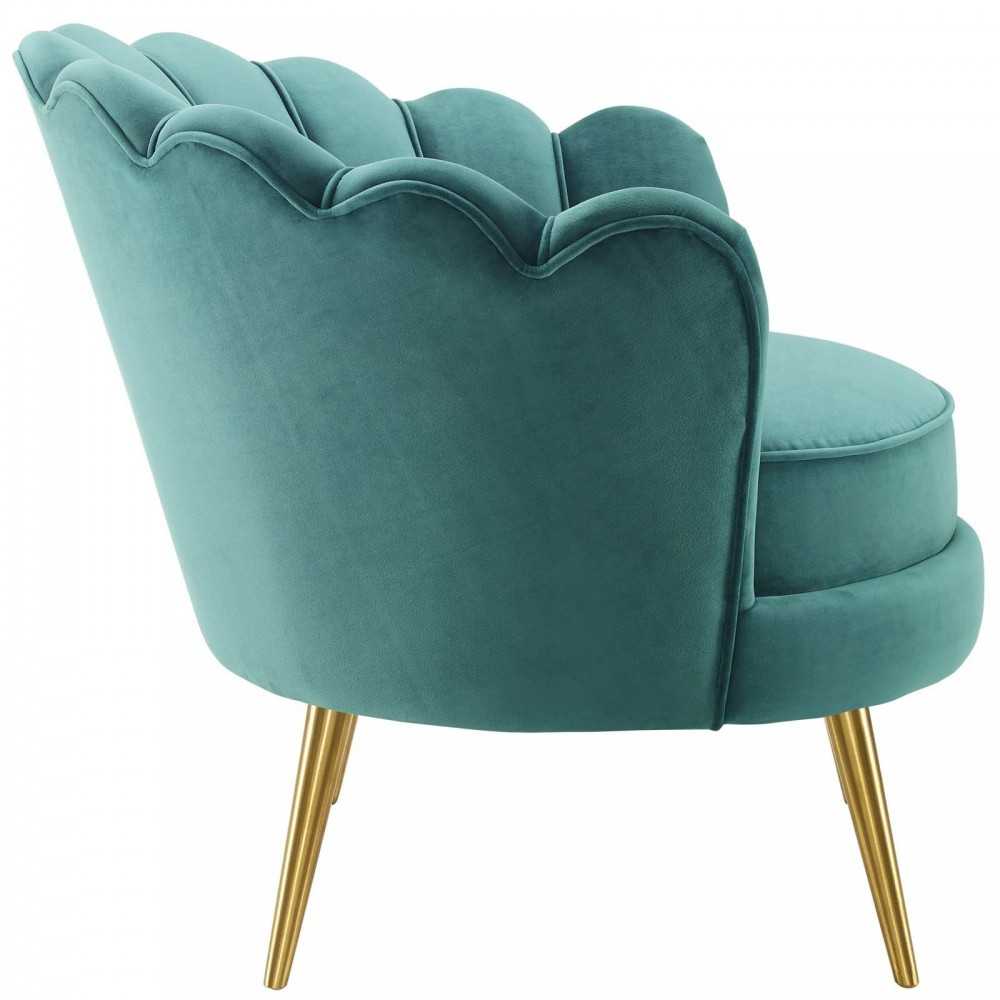 Admire Accent Armchair Performance Velvet Set of 2, Teal