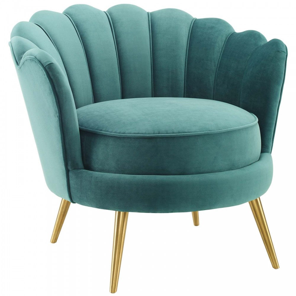 Admire Accent Armchair Performance Velvet Set of 2, Teal