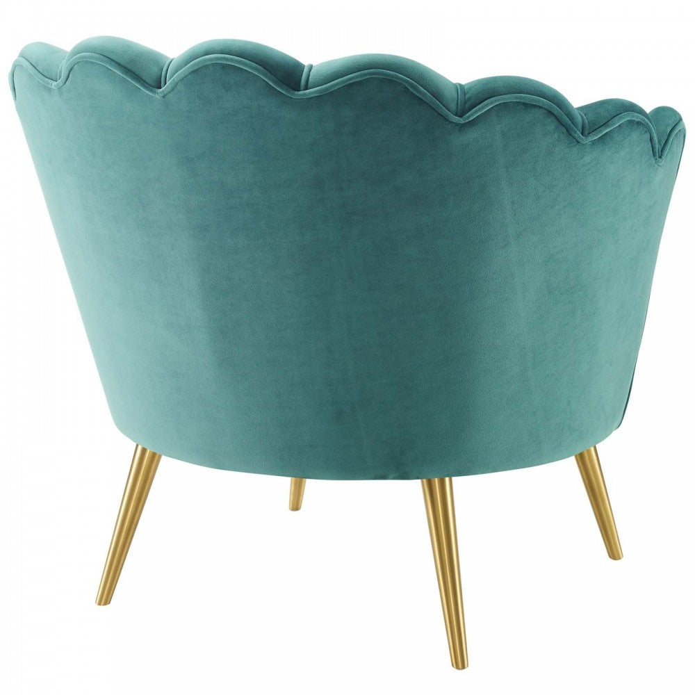 Admire Accent Armchair Performance Velvet Set of 2, Teal