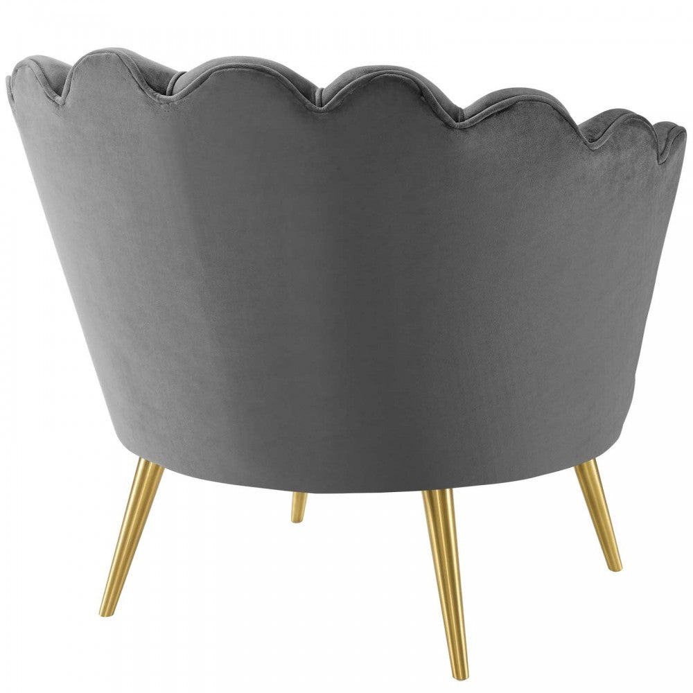 Admire Accent Armchair Performance Velvet Set of 2, Gray