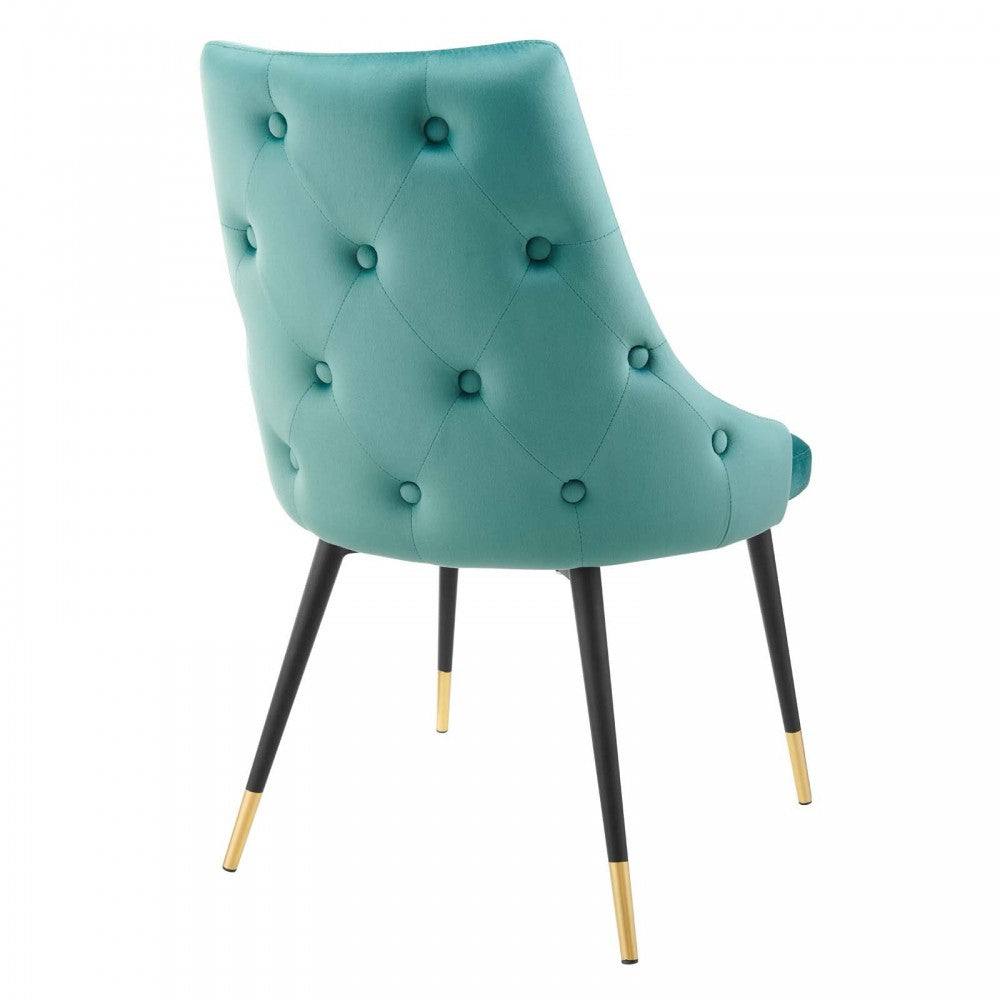 Adorn Dining Side Chair Performance Velvet Set of 2, Teal