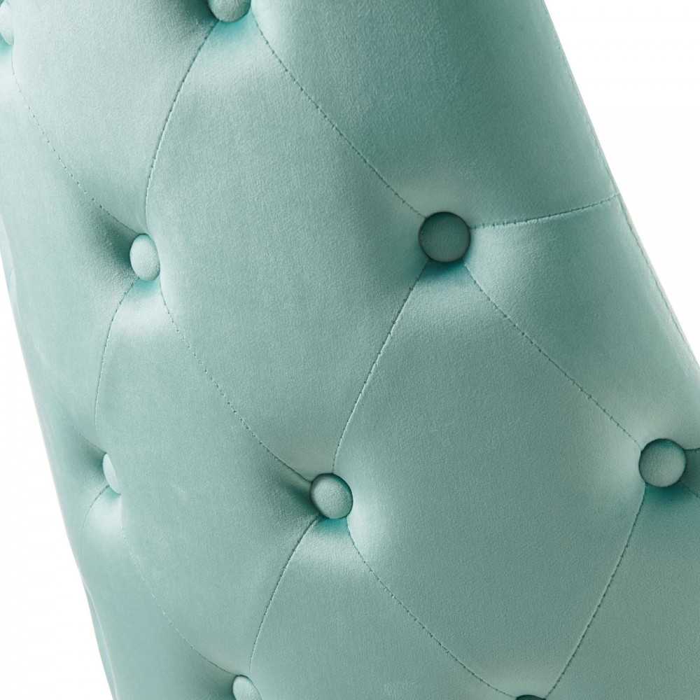 Adorn Dining Side Chair Performance Velvet Set of 2, Mint