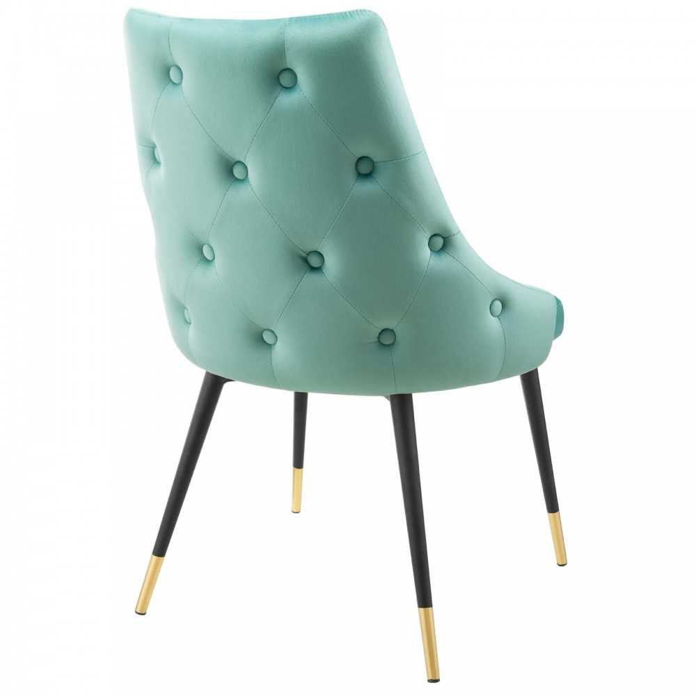 Adorn Dining Side Chair Performance Velvet Set of 2, Mint