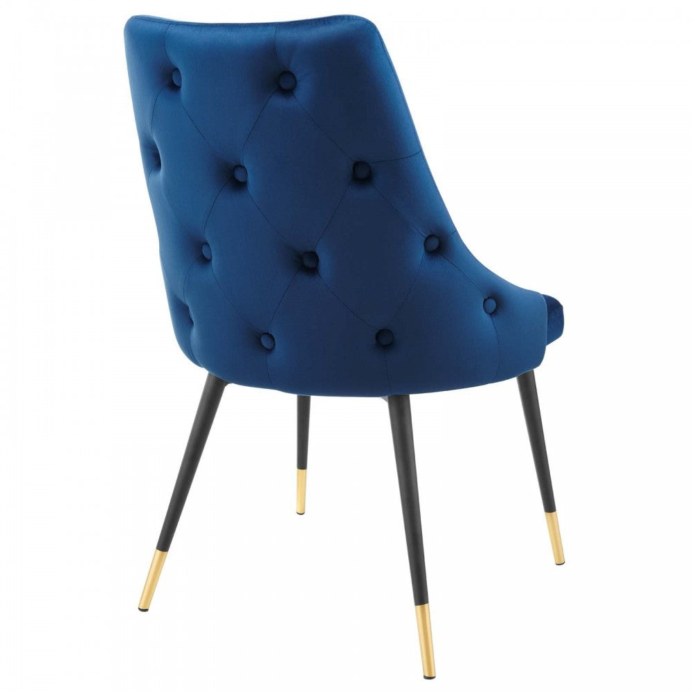 Adorn Dining Side Chair Performance Velvet Set of 2, Navy