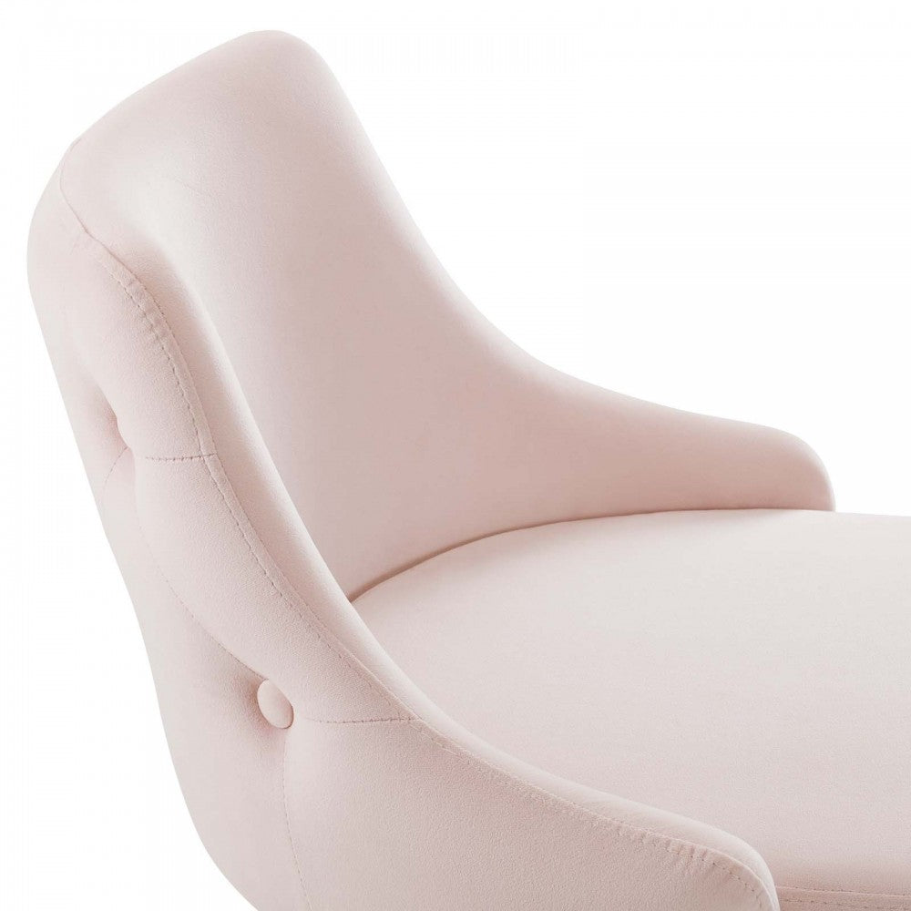 Adorn Performance Velvet Bar Stool Set of 2, Pink
