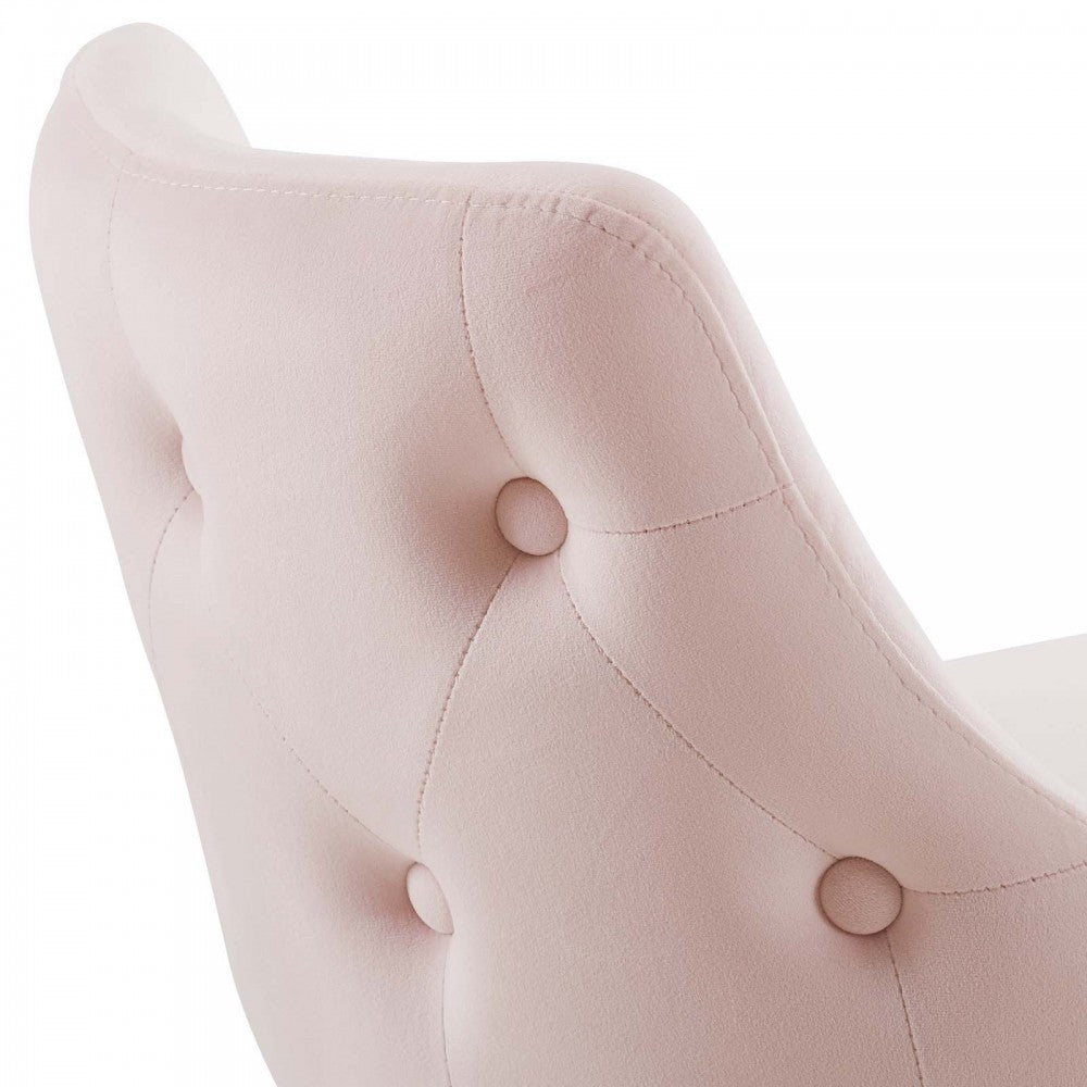 Adorn Performance Velvet Counter Stool Set of 2, Pink