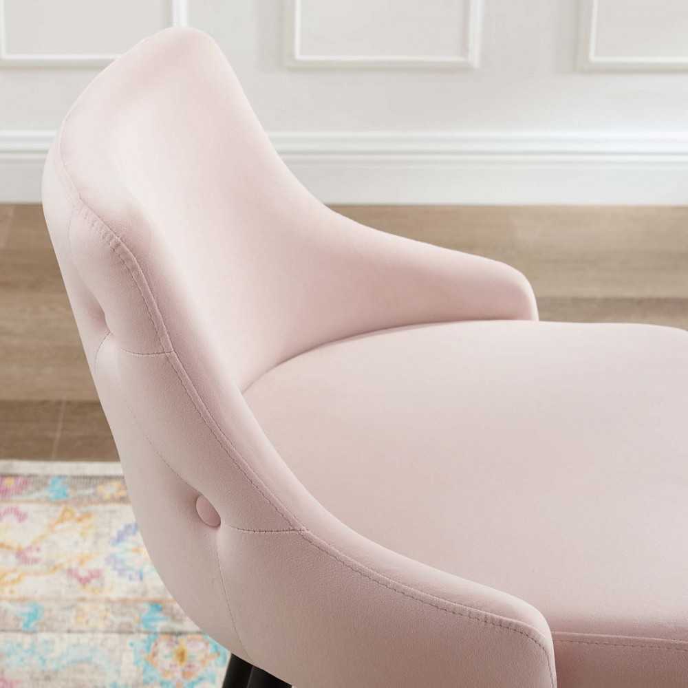 Adorn Performance Velvet Counter Stool Set of 2, Pink