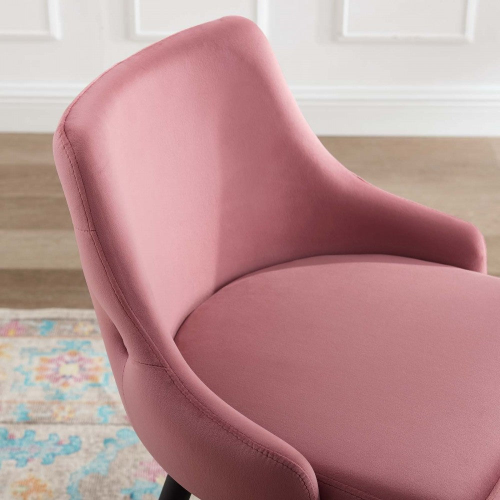 Adorn Performance Velvet Counter Stool Set of 2, Dusty Rose
