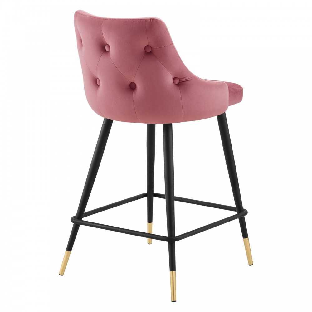Adorn Performance Velvet Counter Stool Set of 2, Dusty Rose
