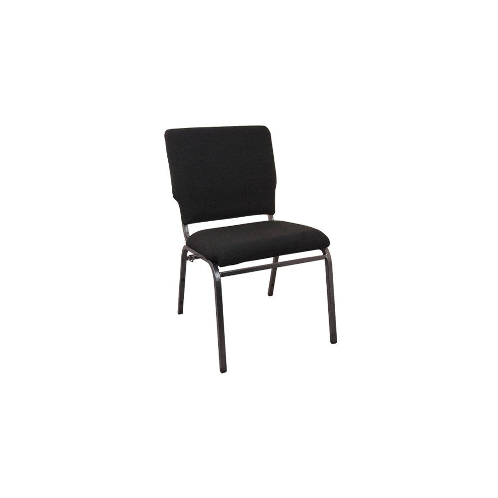 Advantage Black Multipurpose Church Chairs - 18.5 in. Wide