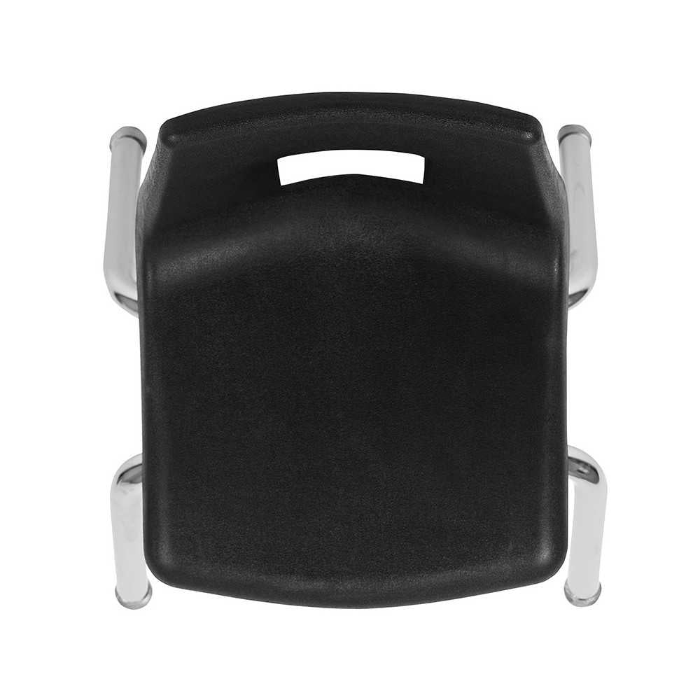 Advantage Black Student Stack School Chair - 12-inch