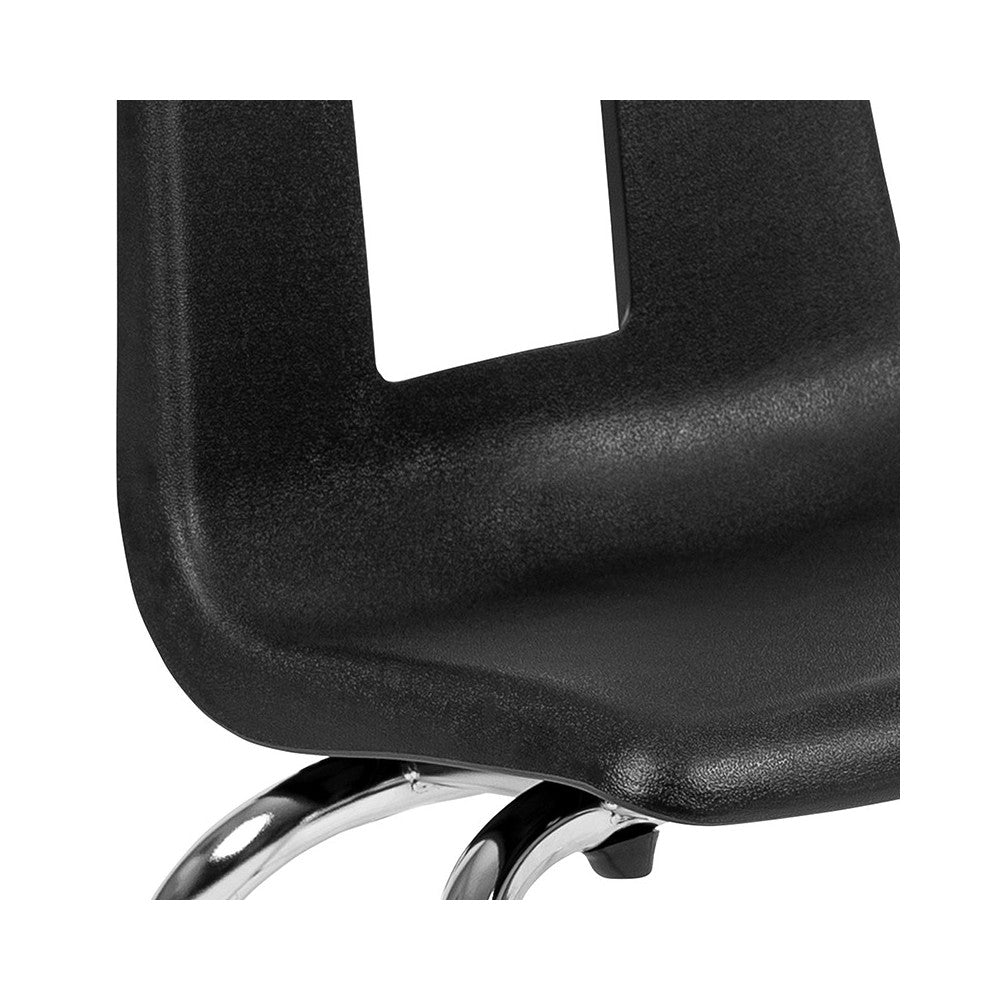 Advantage Black Student Stack School Chair - 14-inch