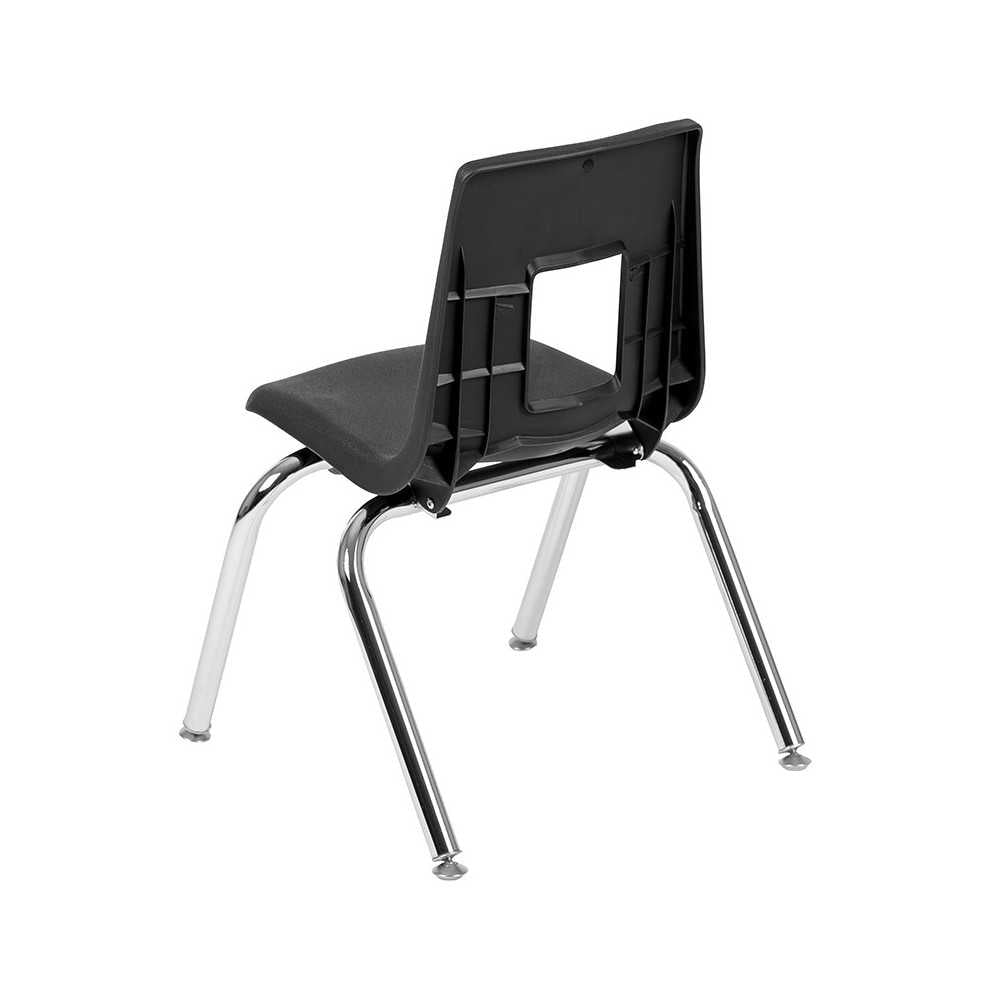 Advantage Black Student Stack School Chair - 14-inch