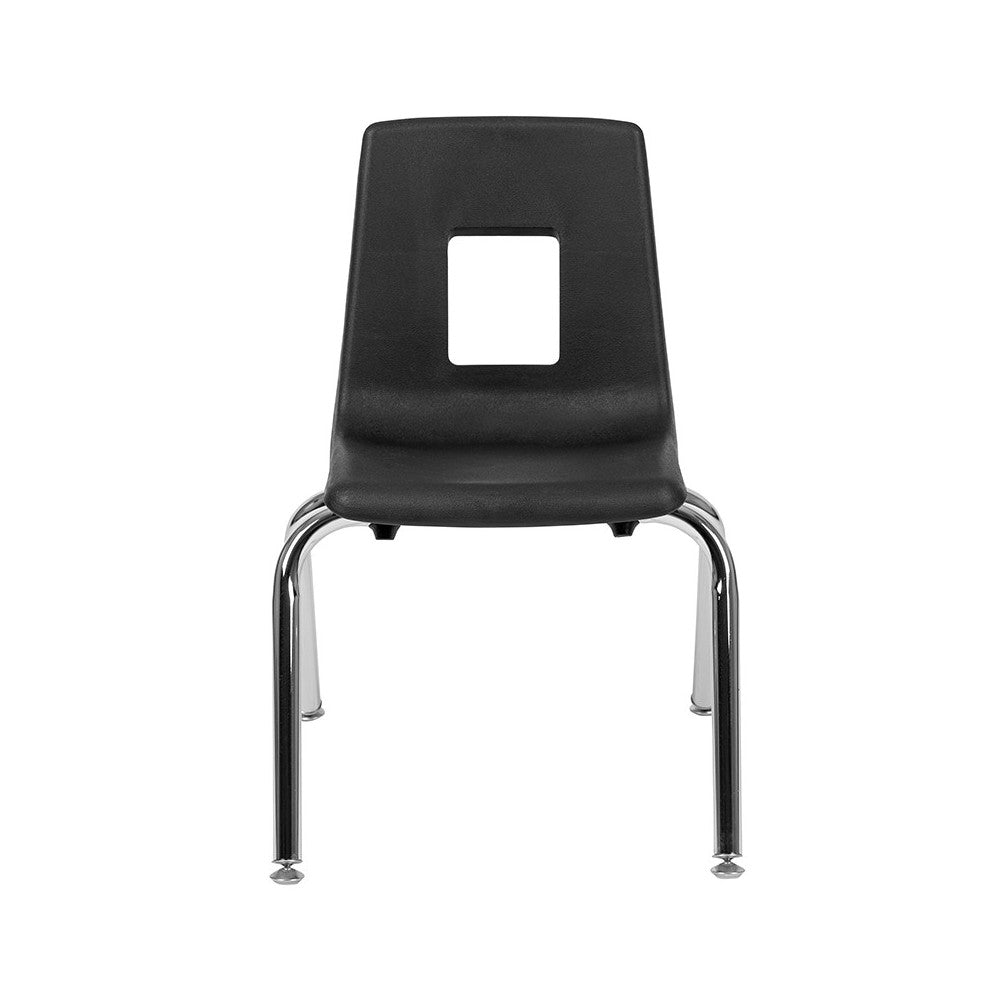 Advantage Black Student Stack School Chair - 14-inch