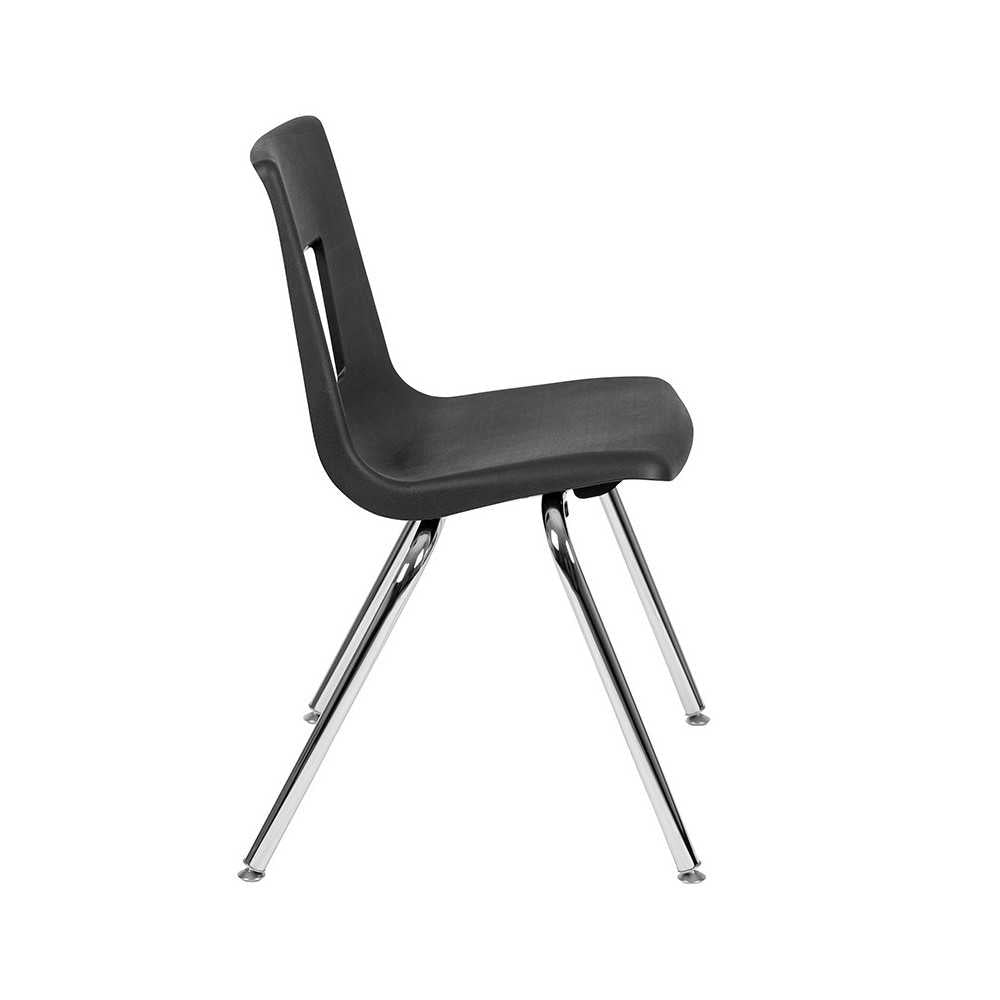 Advantage Black Student Stack School Chair - 18-inch