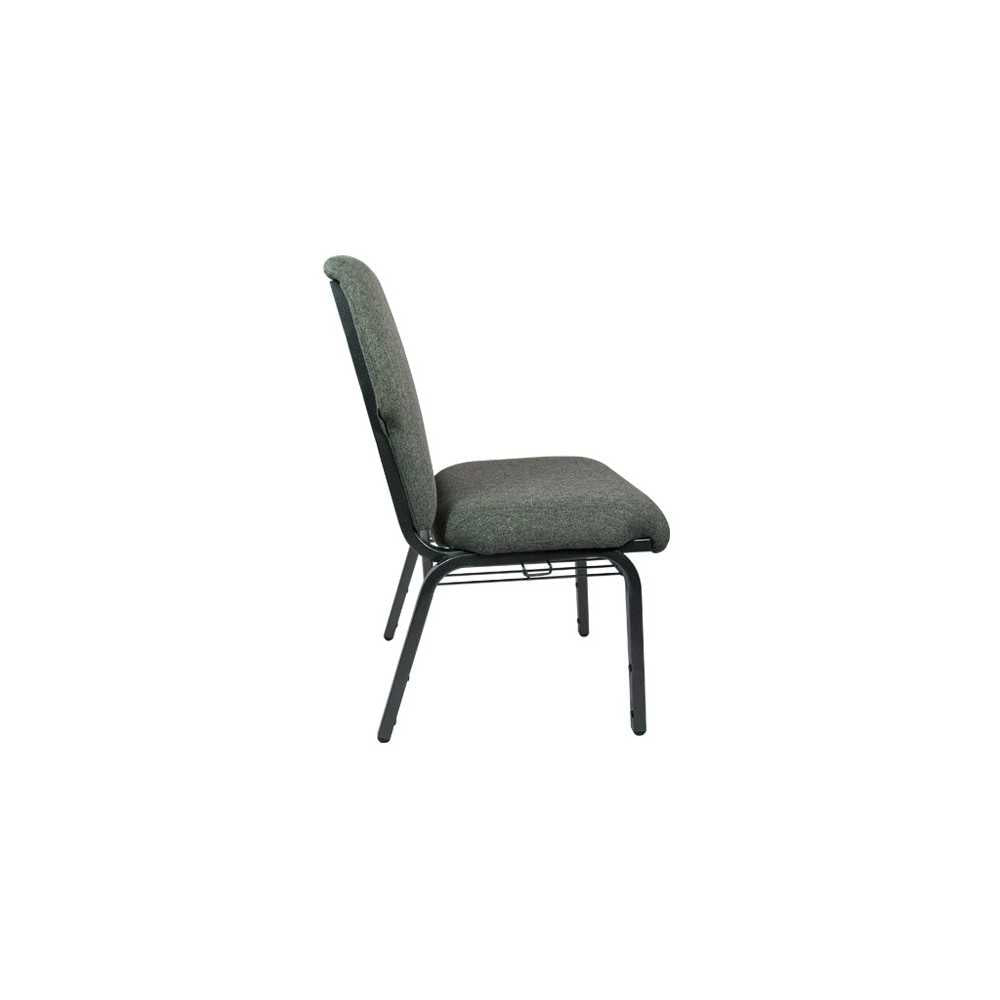 Advantage Charcoal Gray Discount Church Chair - 21 in. Wide