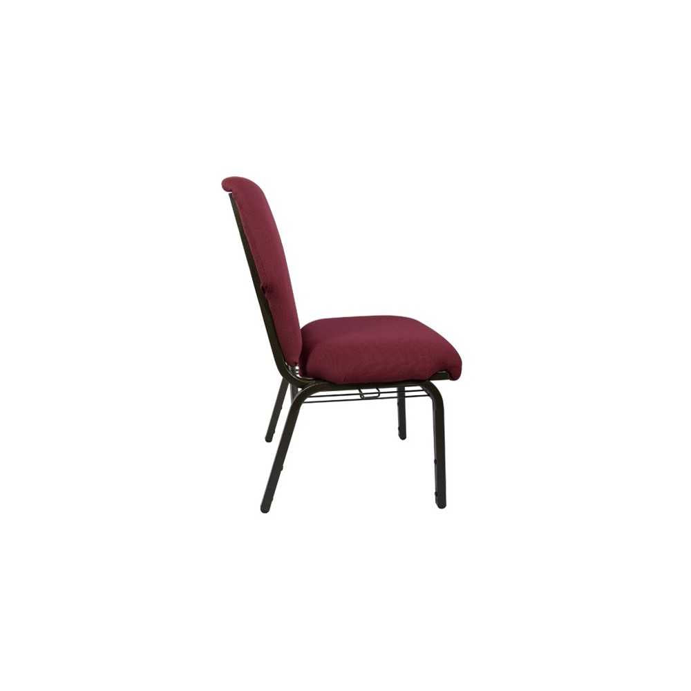 Advantage Maroon Discount Church Chair - 21 in. Wide