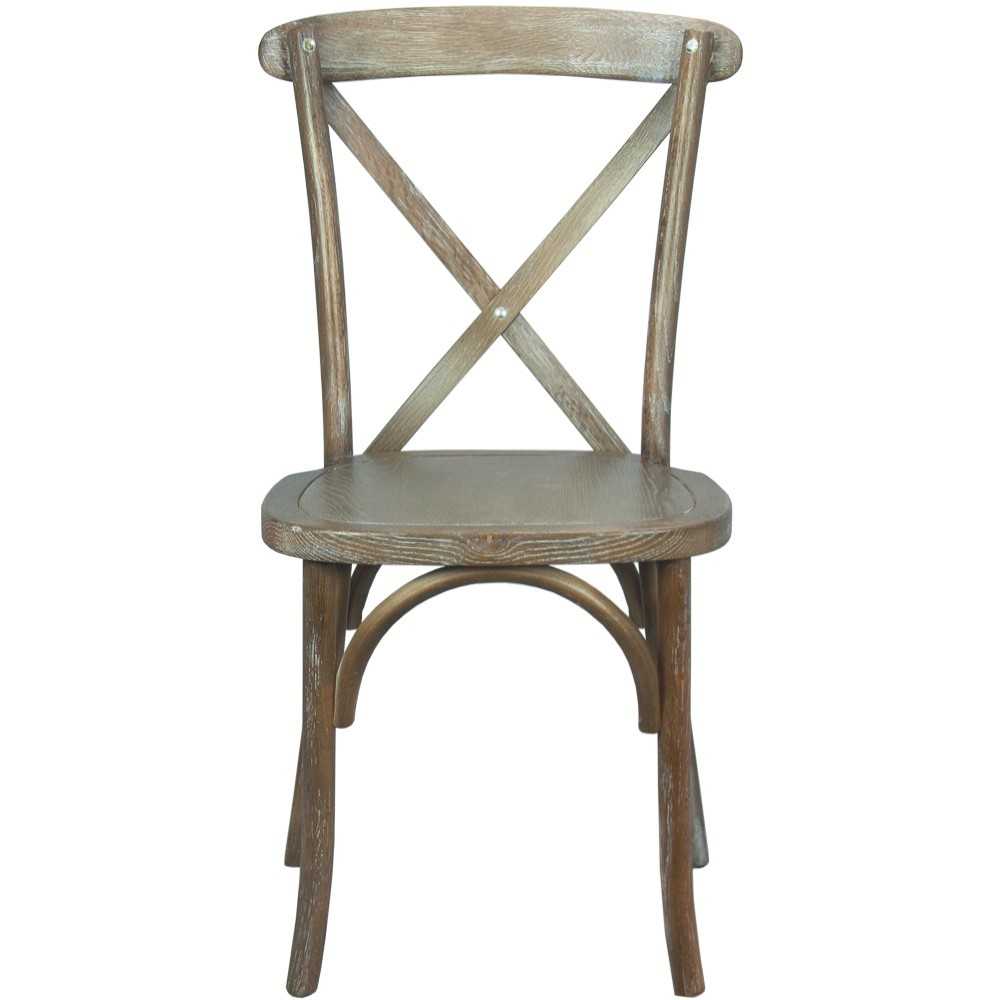 Advantage Medium With White Grain X-Back Chair