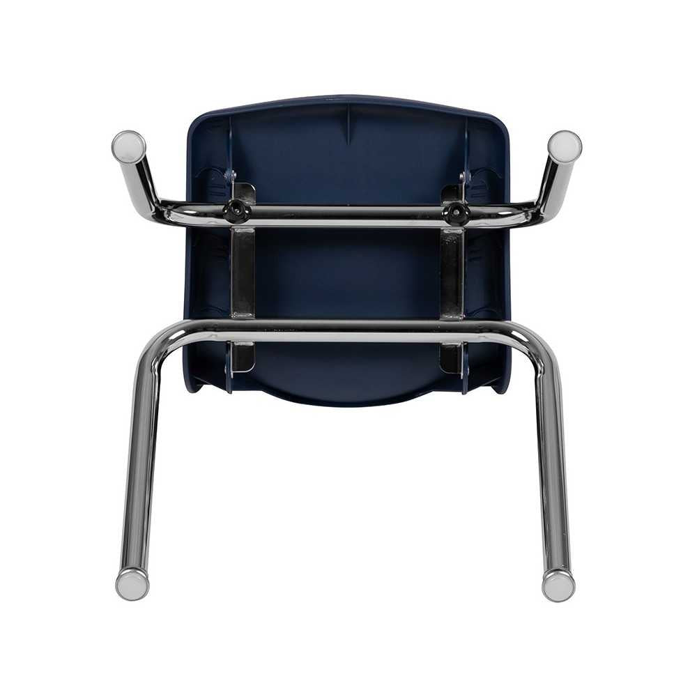 Advantage Navy Student Stack School Chair - 14-inch
