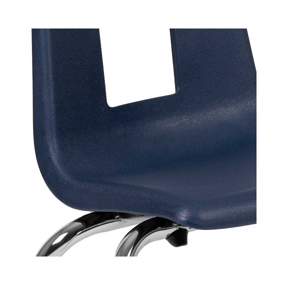 Advantage Navy Student Stack School Chair - 14-inch