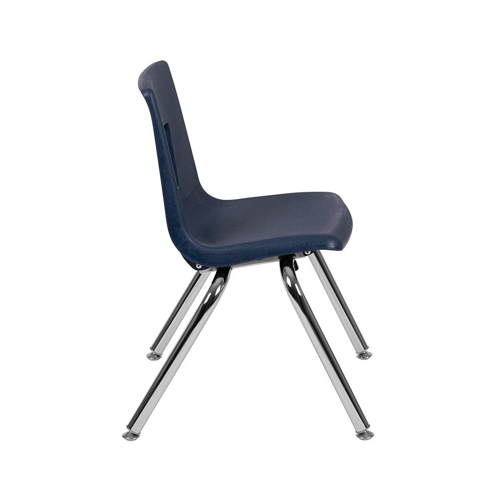 Advantage Navy Student Stack School Chair - 14-inch
