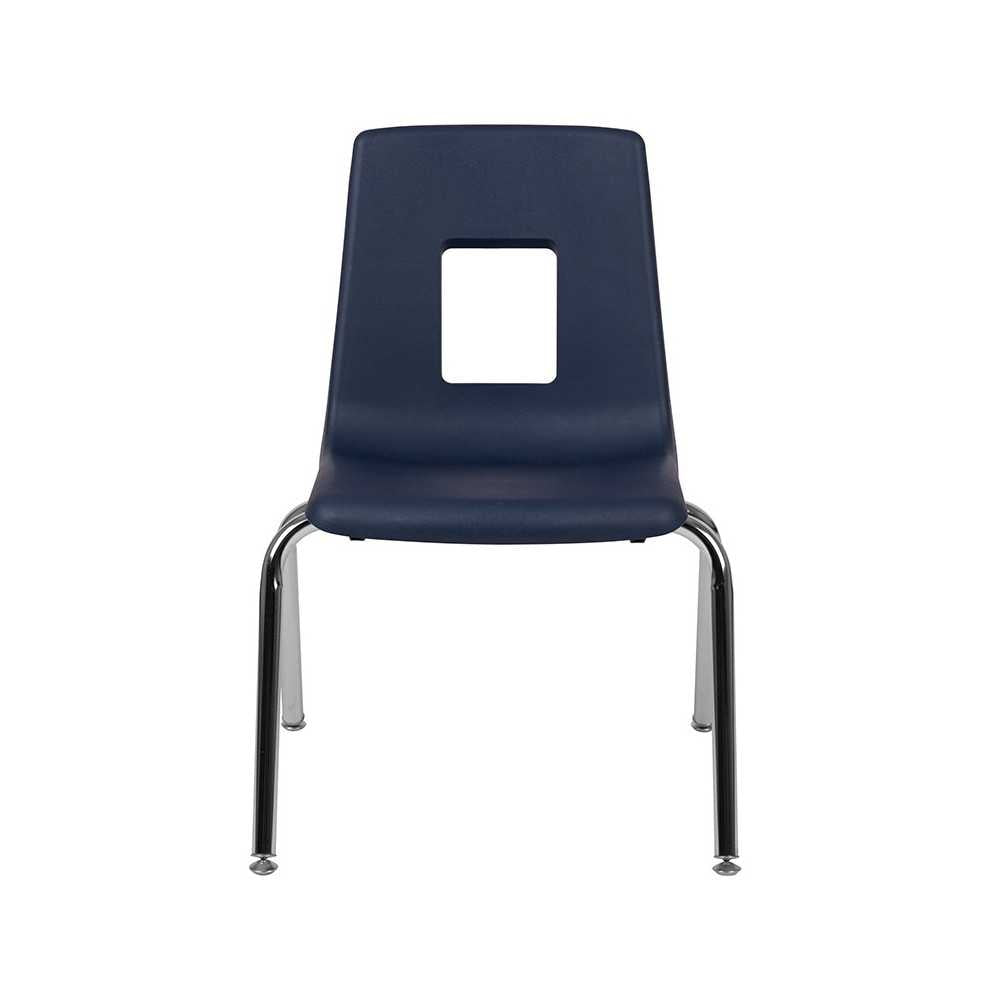Advantage Navy Student Stack School Chair - 16-inch