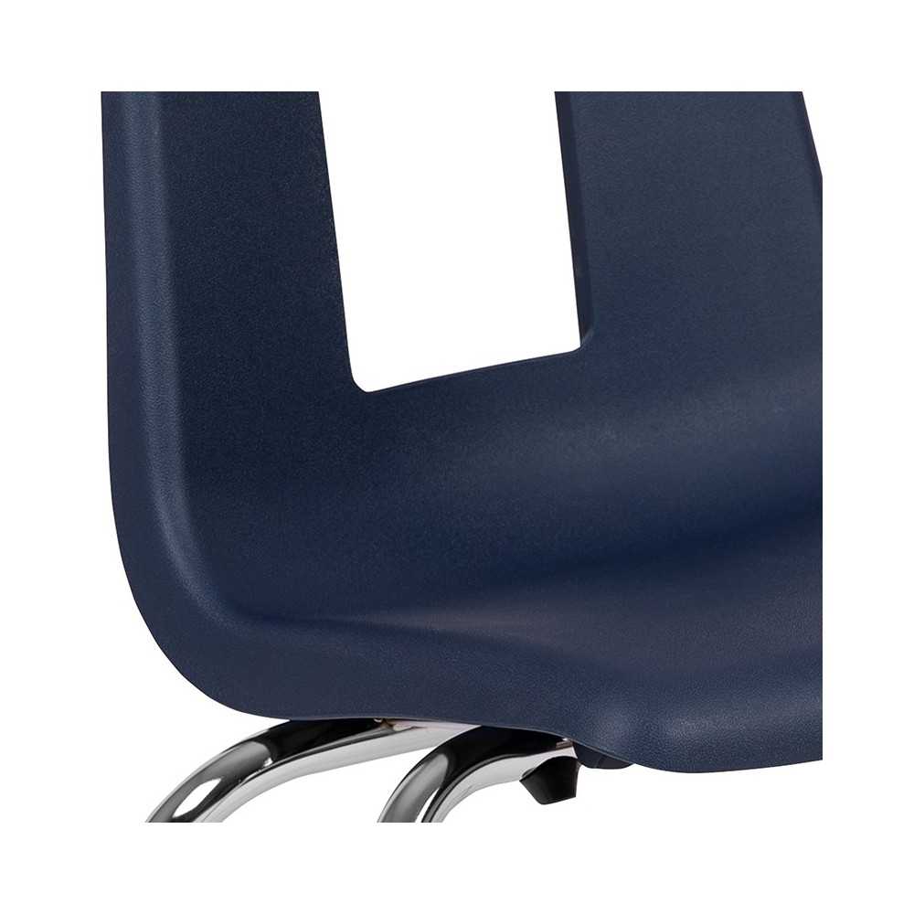 Advantage Navy Student Stack School Chair - 16-inch