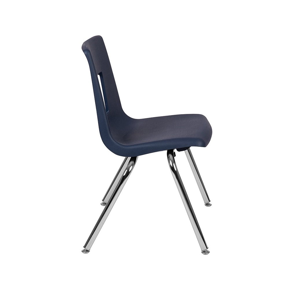 Advantage Navy Student Stack School Chair - 16-inch