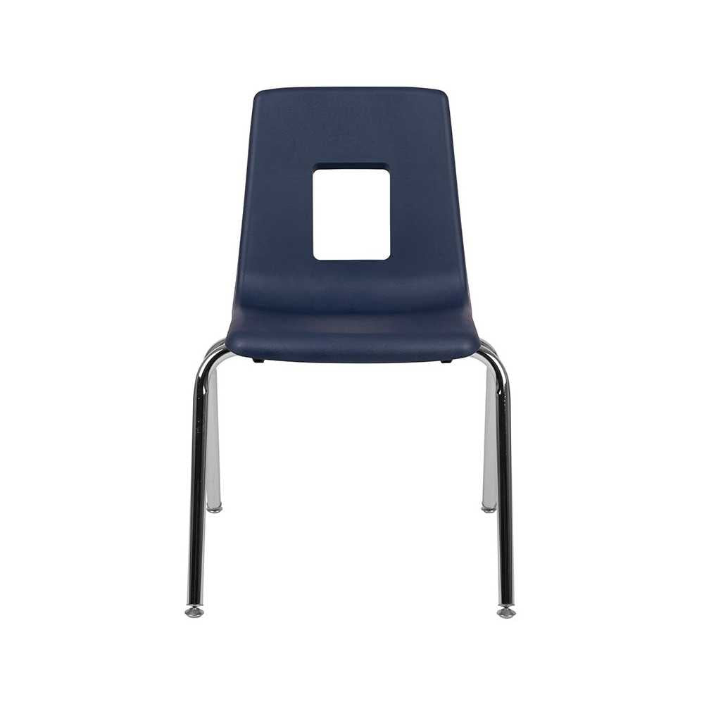 Advantage Navy Student Stack School Chair - 18-inch