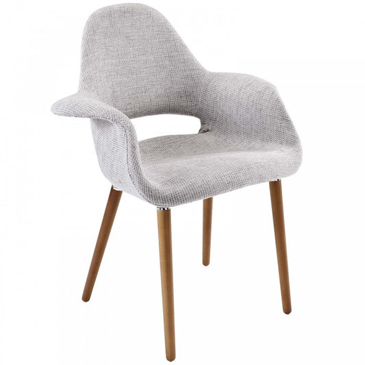 Aegis Dining Armchair, Light Gray