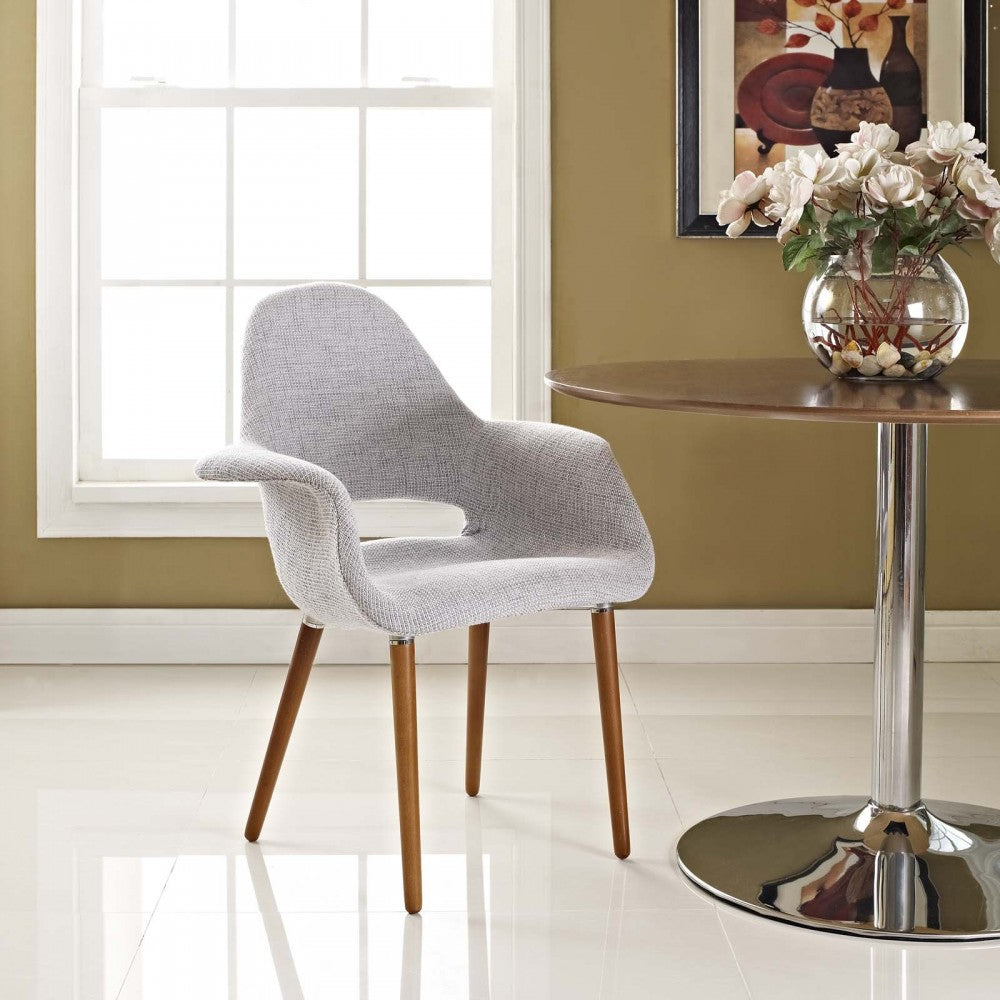 Aegis Dining Armchair, Light Gray