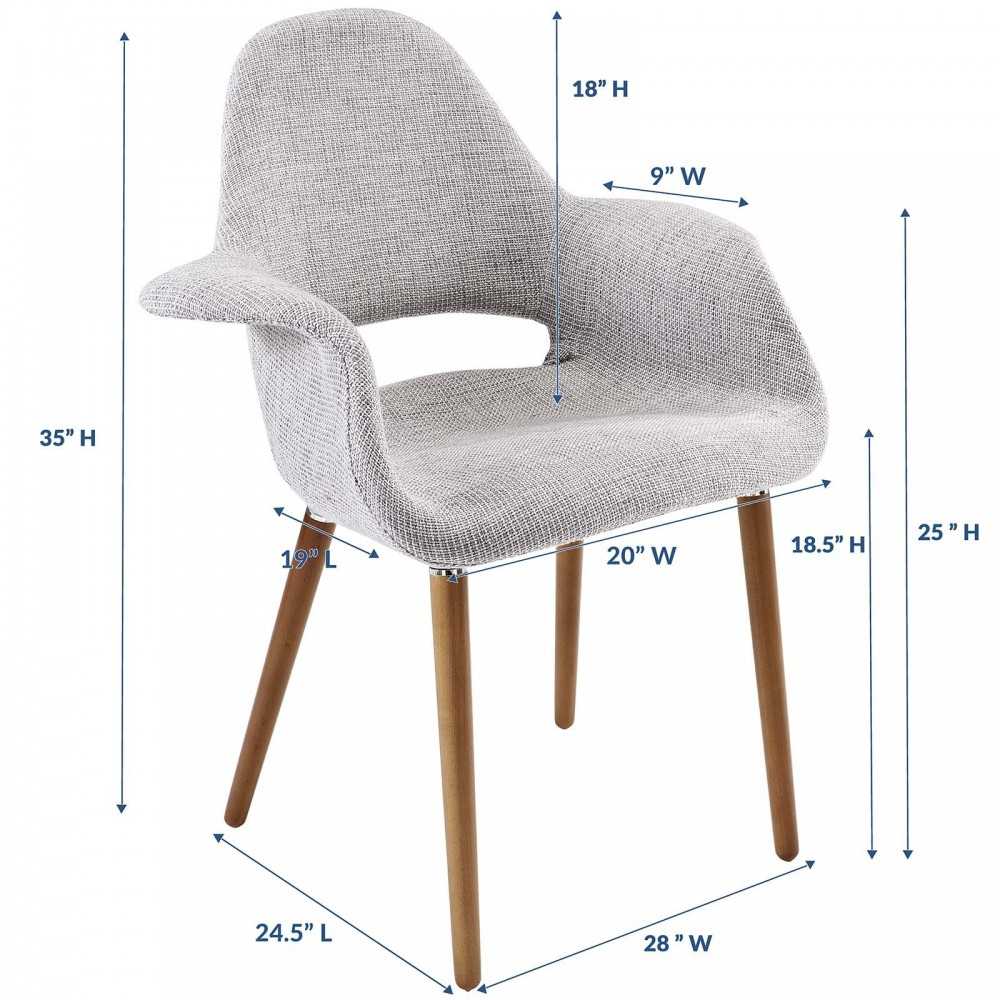 Aegis Dining Armchair, Light Gray