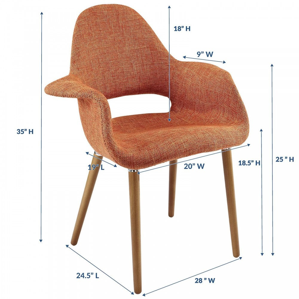 Aegis Dining Armchair, Orange