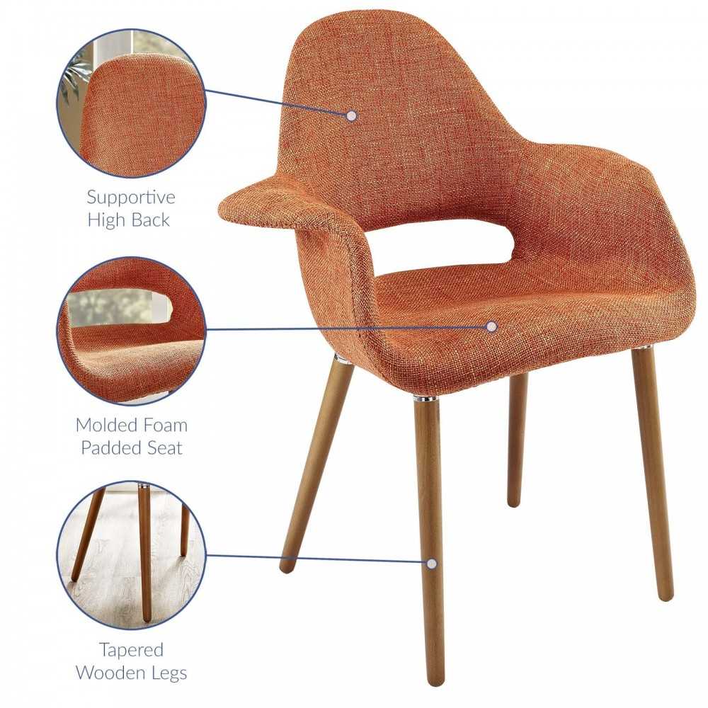 Aegis Dining Armchair, Orange