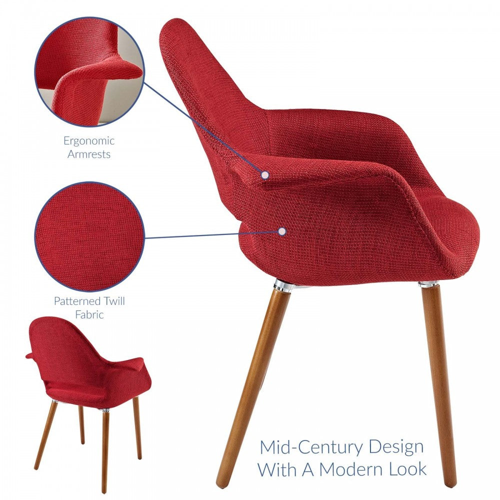 Aegis Dining Armchair, Red