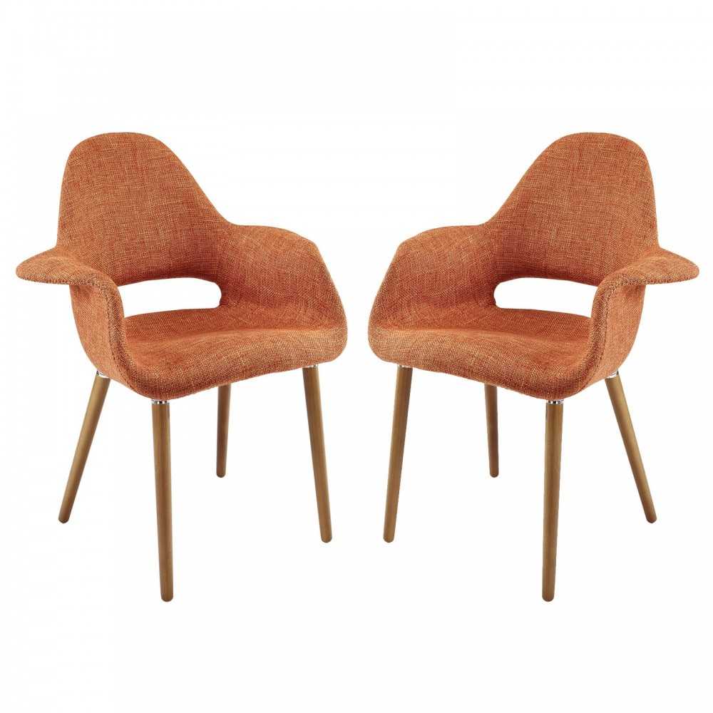 Aegis Dining Armchair Set of 2, Orange
