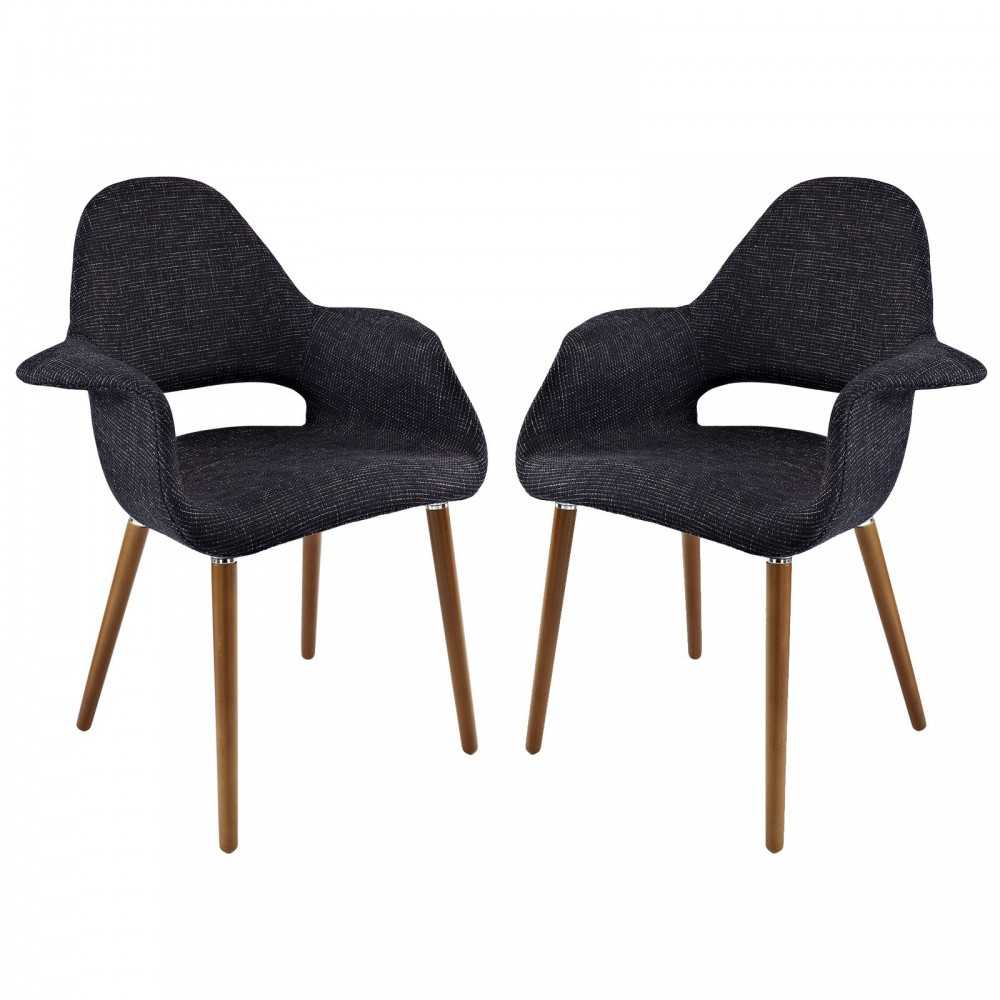 Aegis Dining Armchair Set of 2, Black