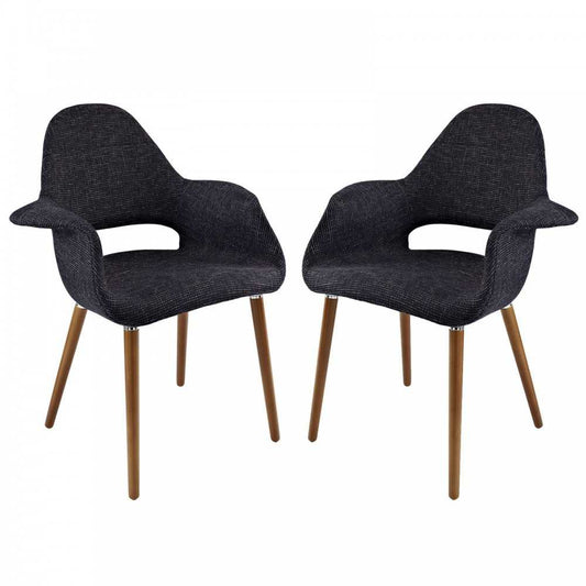 Aegis Dining Armchair Set of 2, Black